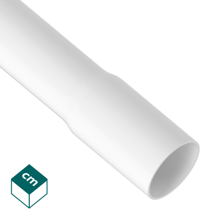 RLM 25-2 BIAŁY RURA INSTALACYJNA KIELICHOWANA 2M FI25