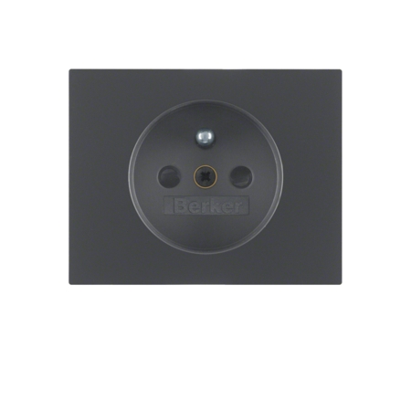 K.1 MODUŁ ANTRACYT MAT LAKIEROWANY PŁYTKA DO GNIAZD 1X Z/U Z PRZESŁONAMI