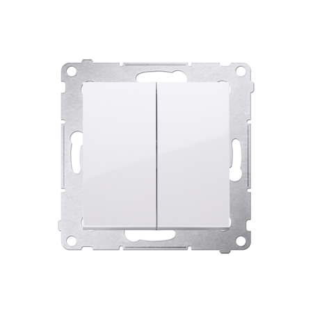 SIMON 54 MODUŁ BIAŁY ŁĄCZNIK SERYJNY ZACISKI ŚRUBOWE 16AX 250V