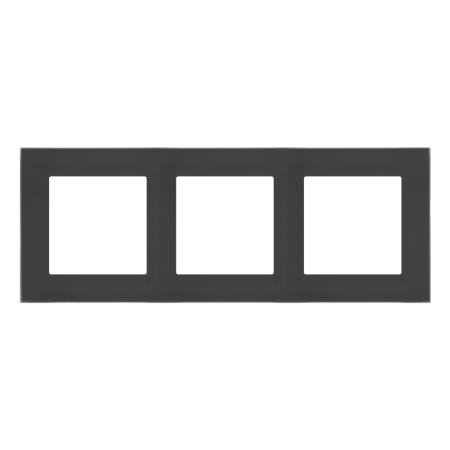 SIMON 55 NATURE CZARNY RAMKA 3X SZKŁO MROŻONE