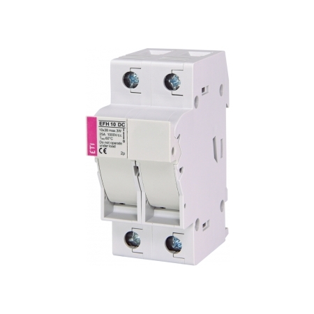 EFH 10 DC PODSTAWA BEZPIECZNIKOWA PV 25A 2P 10X38 2M 1000V DC GREEN PROTECT C