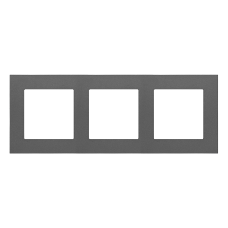 SIMON 55 GRAFITOWY MAT RAMKA 3X LINE