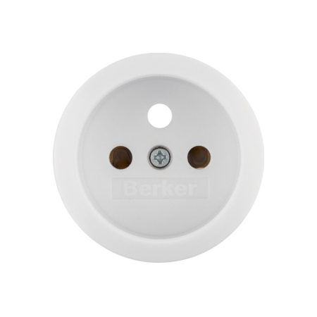 1930/GLAS MODUŁ BIAŁY PŁYTKA DO GNIAZD 1X Z/U Z PRZESŁONAMI