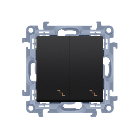 SIMON 10 MODUŁ CZARNY MAT ŁĄCZNIK UNIWERSALNY 2X ZACISKI ŚRUBOWE 10AX 250V