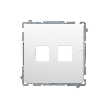 SIMON BASIC MODUŁ BIAŁY PŁYTKA DO GNIAZD UAE 2X KEYSTONE PŁASKA