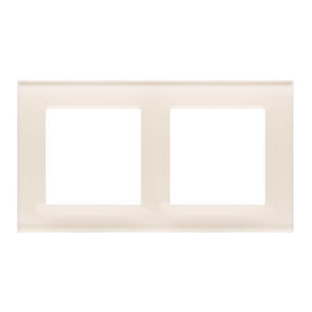 SIMON 55 NATURE KREMOWY RAMKA 2X SZKŁO MROŻONE