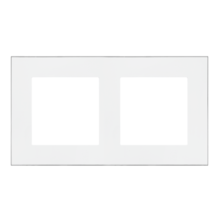 SIMON 55 DUO BIAŁY/ CHROM RAMKA 2X