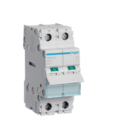 SBN240 ROZŁĄCZNIK IZOLACYJNY 40A 2P 2M 400V AC