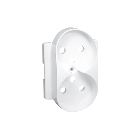 SIMON 82 MODUŁ BIAŁY PŁYTKA DO GNIAZD 2X Z/U Z PRZESŁONAMI DO RAMEK DETAIL