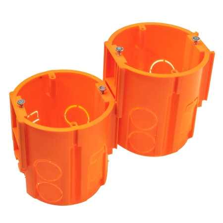 PUSZKA ŁĄCZENIOWA GŁĘBOKA Z WKRĘTAMI 81MM GŁĘBOKOŚCI