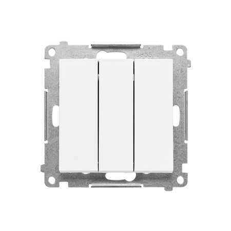 SIMON 55 MODUŁ BIAŁY MAT ŁĄCZNIK 3X ZACISKI SPRĘŻYNOWE 10AX 250V
