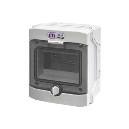 ECH-6G ROZDZIELNIA PLASTIKOWA NT 6M 1X 6M N+PE IP65 IK07 201X165X118 DRZWI DYMNE SZARY DIDO