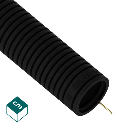 RKGS 32-25 CZARNY RURA KARBOWANA PESZEL PVC-U FI32/25 Z PILOTEM 750N