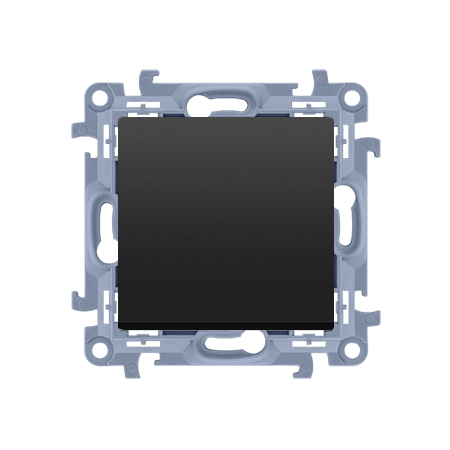 SIMON 10 MODUŁ CZARNY MAT ŁĄCZNIK 1-BIEGUNOWY SAMOZACISKI 10AX 250V