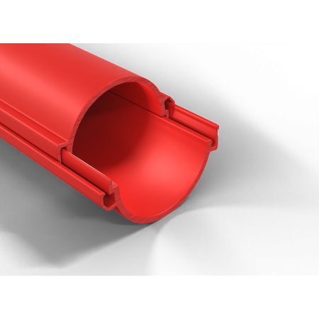 QRD160-3 CZERWONY RURA OSŁONOWA GŁADKA DZIELONA FI160/141 750N/5CM