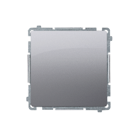 SIMON BASIC MODUŁ INOX ŁĄCZNIK 1-BIEGUNOWY ZACISKI SPRĘŻYNOWE 10AX 250V