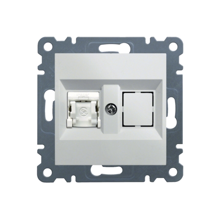 LUMINA SOUL/ INTENSE/ PASSION MODUŁ BIAŁY GNIAZDO KOMPUTEROWE 1X UAE 8 KAT. 5E UTP PŁASKIE