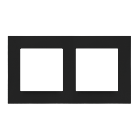 SIMON 55 CZARNY MAT RAMKA 2X LINE