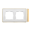 SIMON 82 DETAIL SELECT BIAŁY METAL / PODSTAWA ZŁOTY RAMKA 2X
