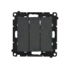 SIMON 55 MODUŁ CZARNY MAT ŁĄCZNIK 3X ZACISKI SPRĘŻYNOWE 10AX 250V