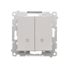 SIMON 55 ŁĄCZNIK KRZYŻOWY PODWÓJNY (MODUŁ) 10 AX, 250 V~, SZYBKOZŁĄCZA; JASNOSZARY MAT