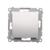 SIMON 54 MODUŁ SREBRNY MAT ŁĄCZNIK KRZYŻOWY ZACISKI SPRĘŻYNOWE 10AX 250V