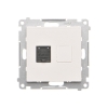 SIMON 55 MODUŁ BIAŁY MAT GNIAZDO KOMPUTEROWE 1X UAE 8 CAT.6 UTP Z PRZESŁONĄ PRZECIWKURZOWĄ PŁASKIE