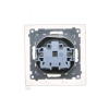 SIMON 55 MODUŁ GRAFITOWY MAT GNIAZDO 1X Z/U Z KLAPKĄ IP44 ZACISKI SPRĘŻYNOWE 16A 250V