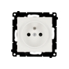 SIMON 55 MODUŁ BIAŁY MAT GNIAZDO 1X Z/U Z PRZESŁONAMI ZACISKI SPRĘŻYNOWE 16A 250V
