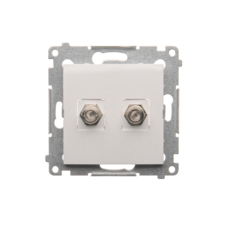 SIMON 54 MODUŁ BIAŁY GNIAZDO 2X TV TYP F