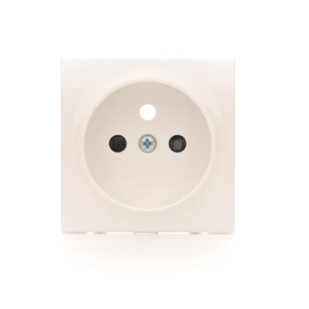 SIMON 54 MODUŁ BIAŁY PŁYTKA DO GNIAZD 1X Z/U Z PRZESŁONAMI