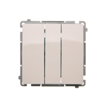 SIMON BASIC MODUŁ BIAŁY ŁĄCZNIK 3X ZACISKI SPRĘŻYNOWE 10AX 250V