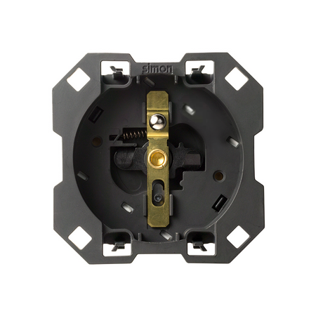 SIMON 100 MECHANIZM GNIAZDO 1X Z/U BEZ RAMKI MONTAŻOWEJ ZACISKI 1 CLICK 16A 250V