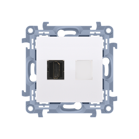 SIMON 10 MODUŁ BIAŁY GNIAZDO 1X HDMI