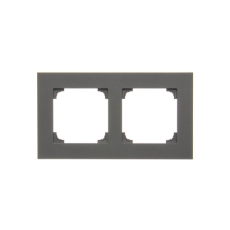 SIMON 55 GRAFITOWY MAT RAMKA 2X LINE