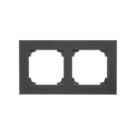 SIMON 55 CZARNY MAT RAMKA 2X LINE