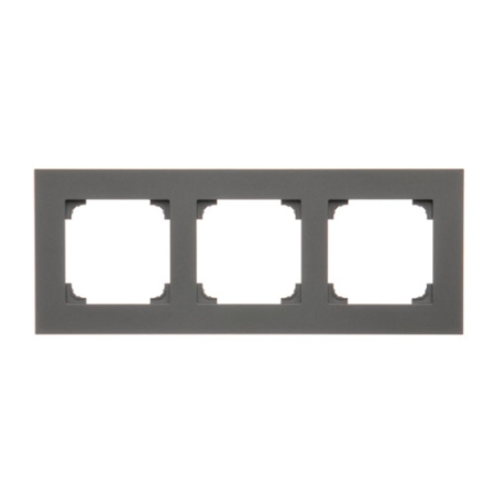 SIMON 55 GRAFITOWY MAT RAMKA 3X LINE