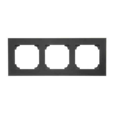 SIMON 55 CZARNY MAT RAMKA 3X LINE