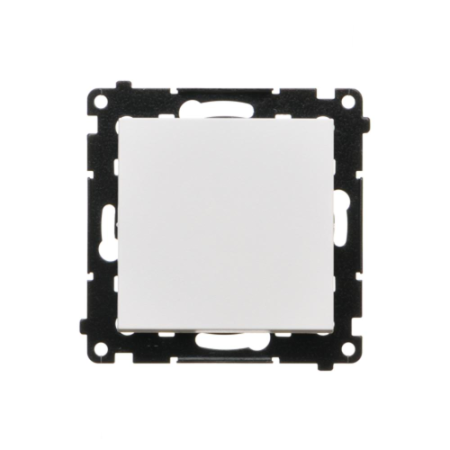 SIMON 55 MODUŁ BIAŁY MAT ŁĄCZNIK 1-BIEGUNOWY ZACISKI SPRĘŻYNOWE 10AX 250V