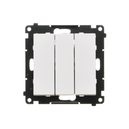 SIMON 55 MODUŁ BIAŁY MAT ŁĄCZNIK 3X ZACISKI SPRĘŻYNOWE 10AX 250V