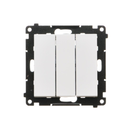 SIMON 55 MODUŁ BIAŁY MAT ŁĄCZNIK 3X ZACISKI SPRĘŻYNOWE 10AX 250V