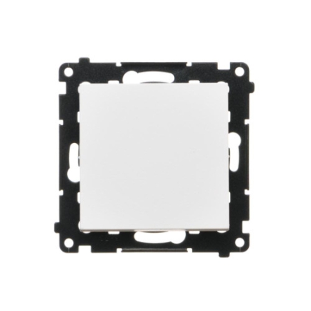 SIMON 55 MODUŁ BIAŁY MAT ŁĄCZNIK UNIWERSALNY ZACISKI SPRĘŻYNOWE 10AX 250V