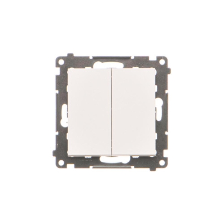 SIMON 55 MODUŁ BIAŁY MAT ŁĄCZNIK UNIWERSALNY 2X ZACISKI SPRĘŻYNOWE 10AX 250V