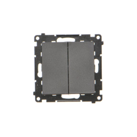 SIMON 55 MODUŁ CZARNY MAT ŁĄCZNIK UNIWERSALNY 2X ZACISKI SPRĘŻYNOWE 10AX 250V