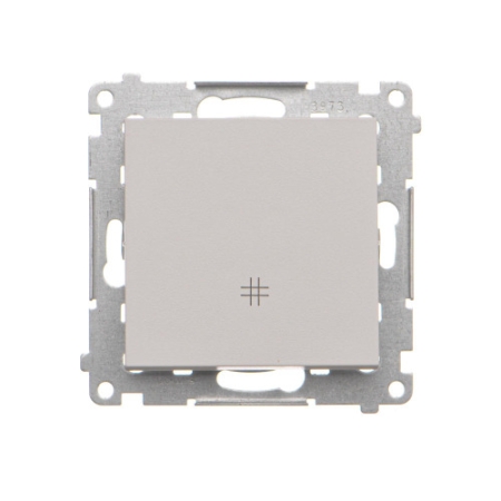 SIMON 55 MODUŁ JASNOSZARY MAT ŁĄCZNIK KRZYŻOWY ZACISKI SPRĘŻYNOWE 10AX 250V