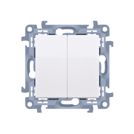 SIMON 10 MODUŁ BIAŁY ŁĄCZNIK SERYJNY SAMOZACISKI 10AX 250V