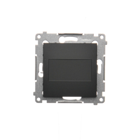 SIMON 54 MODUŁ CZARNY MAT ZAŚLEPKA MOCOWANIE ZA POMOCĄ ŁAPEK LUB WKRĘTÓW