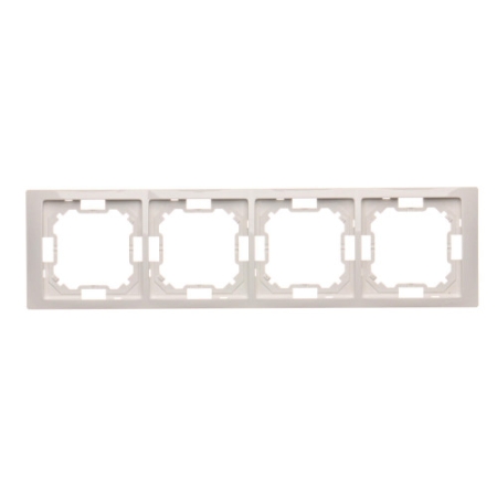 SIMON BASIC NEOS BIAŁY RAMKA 4X