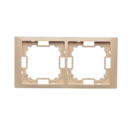 SIMON BASIC NEOS BEŻ RAMKA 2X