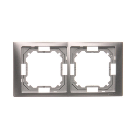 SIMON BASIC NEOS INOX RAMKA 2X